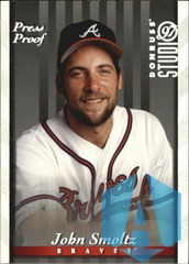 1997 Donruss Studio Silver Press Proof John Smoltz #56
